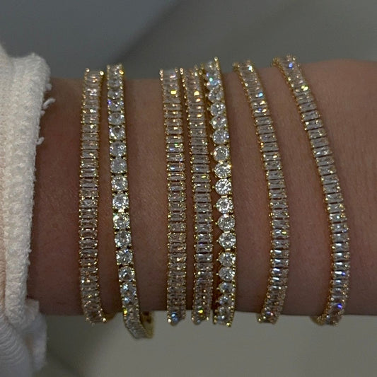 Gemma BUNDLE✨ 2pc Tennis Bracelet - Gold or Silver