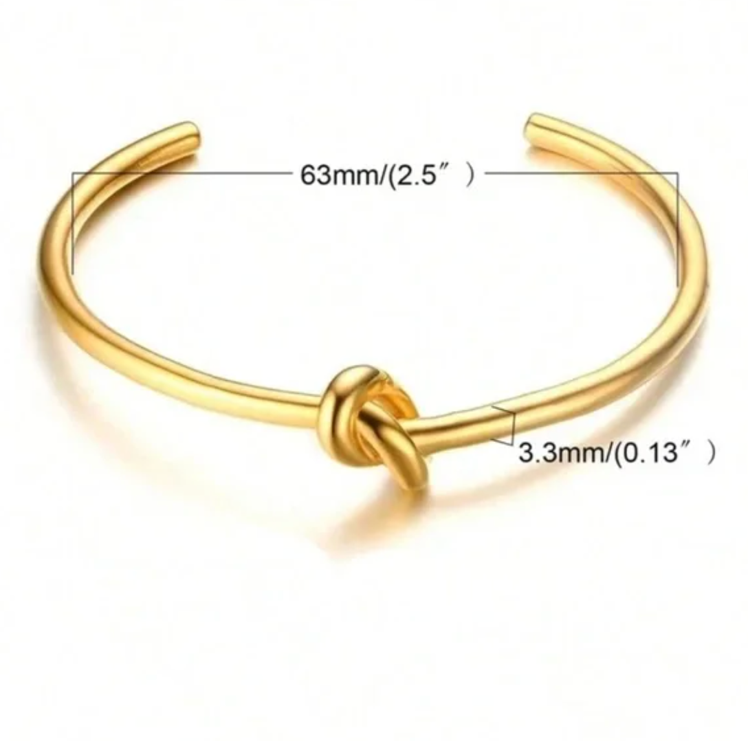 18K Infinity Knot Cuff