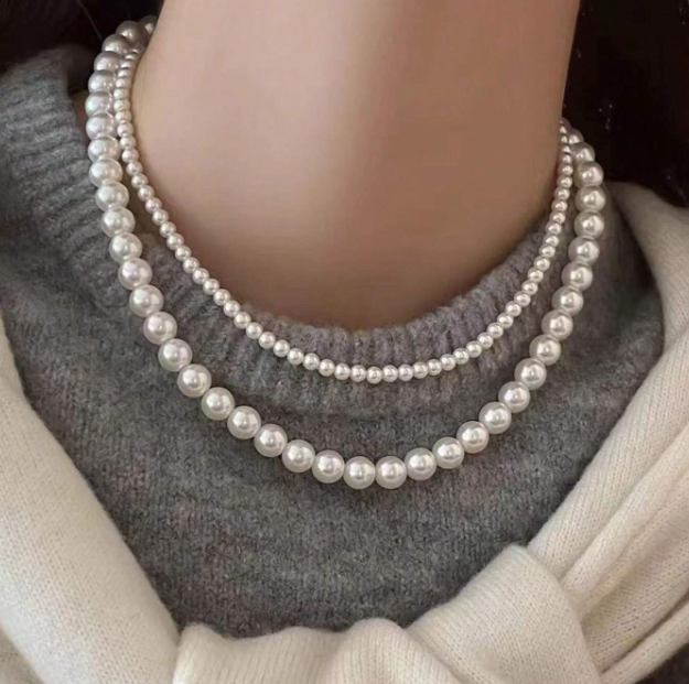 "Connecticut" Pearl Necklace Magnetic Closure