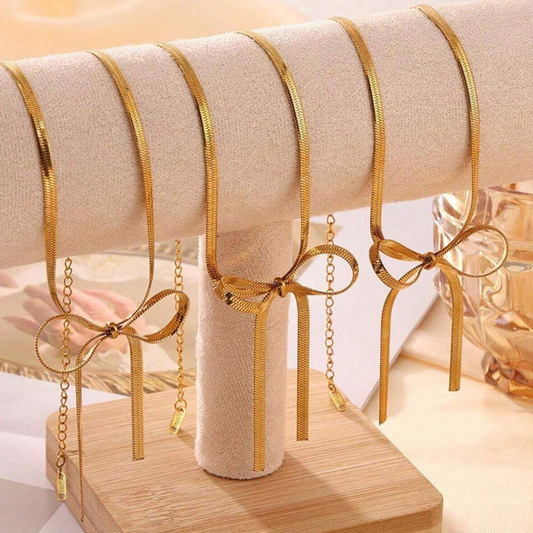 "Lauren" Ribbon Necklace