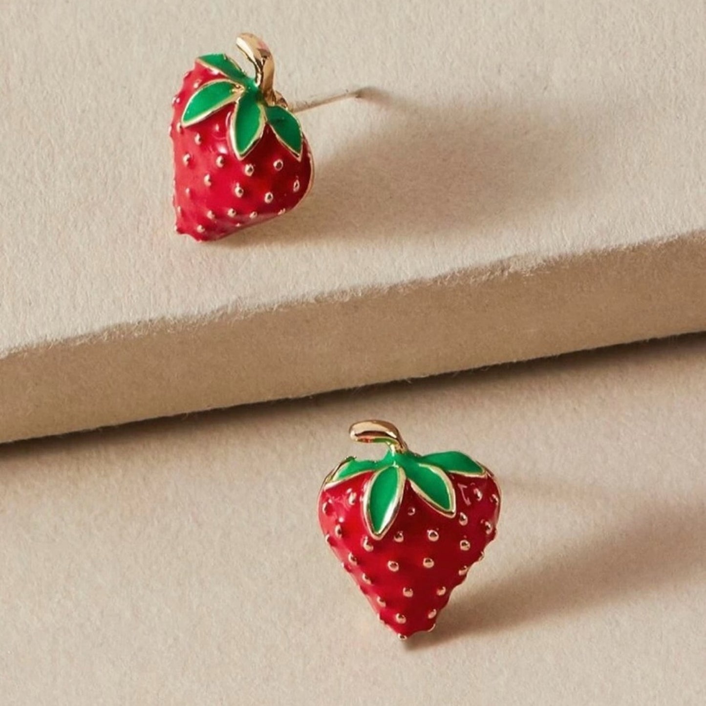 Petite Strawberry Shaped Earrings