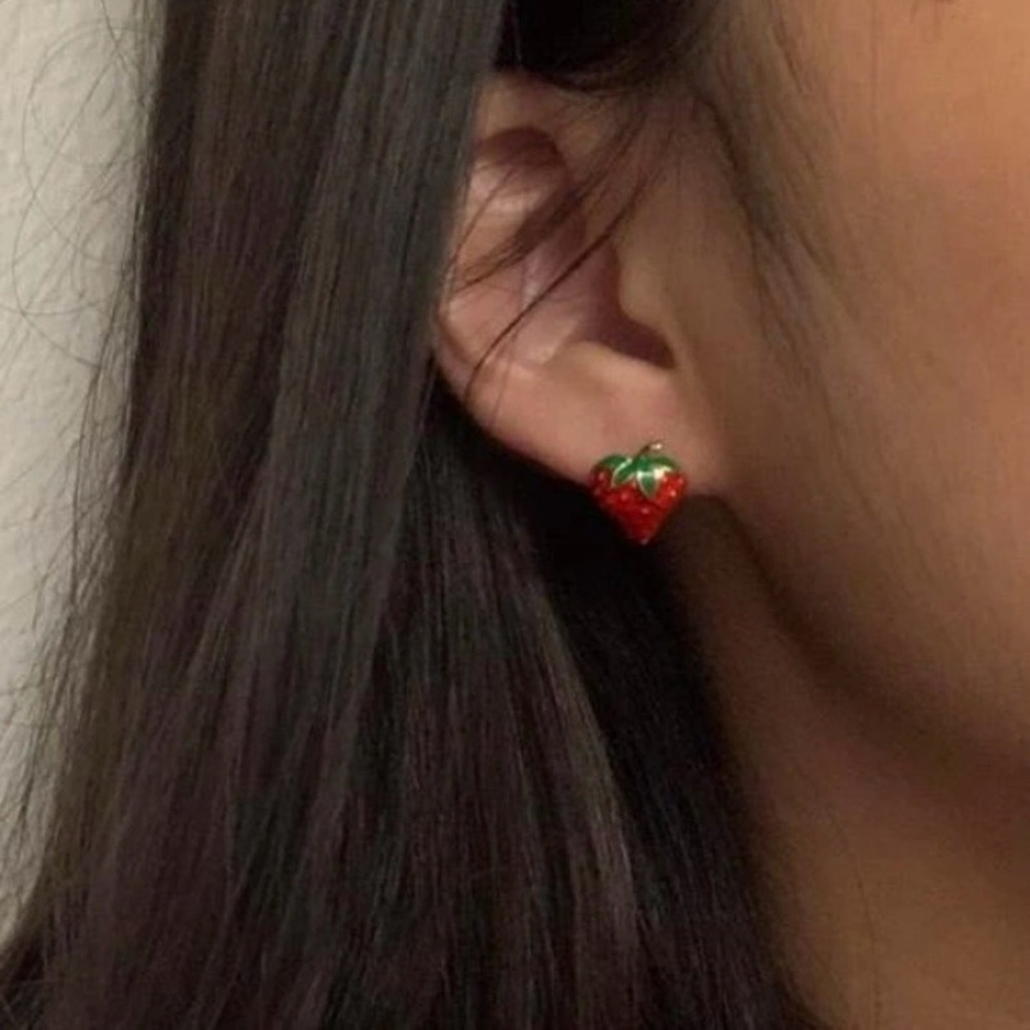 Petite Strawberry Shaped Earrings